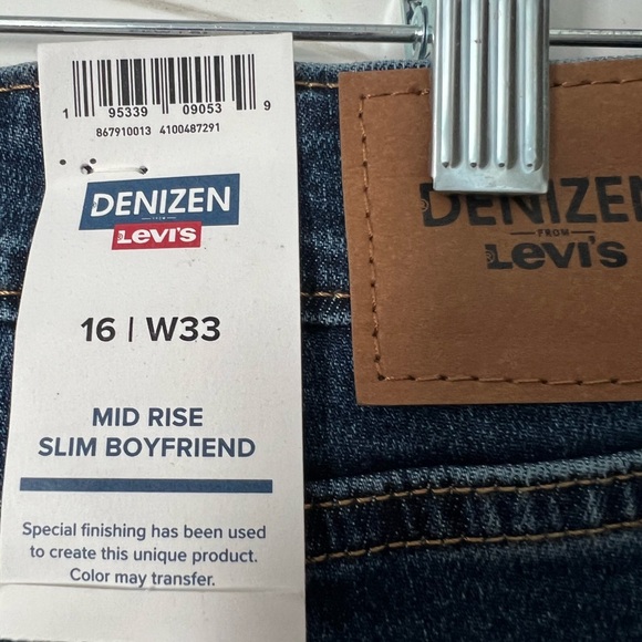 Levi’s Denzien Mid Rise Boyfriend Jeans NWT. Size 16 - Picture 6 of 6